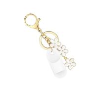 Elegante tappo portachiavi per contenitore lucidalabbra, accessorio cosmetico compatto da appendere per uso quotidiano compatto lucidalabbra portachiavi organizer, bianco, Taglia unica