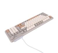 Elegante Tastiera Cablata USB con Combinazione di 3 Colori, Tocco Reattivo per il Gioco, Materiale ABS