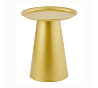 Elegante tavolino rotondo in ferro, tavolino da caffè moderno per soggiorno, camera da letto, comodino, balcone, spazio angolare, decorazione per la casa casual (40 x 50 cm, colore A)