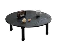 Elegante tavolo pieghevole giapponese - Tavolo basso rotondo da caffè e da pranzo per camera da letto, finestra a golfo, sala da tè, versatile piccola scrivania e tavolo Kang per la casa