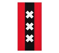 Elegante Telo Da Spiaggia In Microfibra - Extra Large Ad Asciugatura Rapida Anti-Sabbia Assorbente E Leggero Con Stampa Della Bandiera Di Amsterdam - Perfetto Per Spiaggia Piscina E Viaggi 90×180Cm