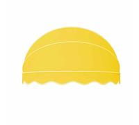 Elegante tenda da sole a soffietto, colore giallo, 100 cm, parasole perfetto per esterni, terrazza, balcone, giardino, elegante soluzione di protezione solare