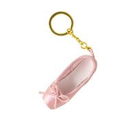 Elegante Tessuto Pointe Shoes Portachiavi Balletti Accessori Balletti Scarpe Portachiavi Tessuto Lega Texture Per Borsa O Fatti A Mano Ballet Shoe Portachiavi, A, Taglia unica