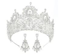 Elegante tiara da donna fatta a mano con perline di cristallo multicolore, un copricapo ispirato alle fate, per damigelle d'onore e a tema, Tiaras, Strass