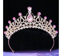 Elegante Tiara Di Cristalli Da Sposa Da Donna, Corona Di Strass Da Principessa, Gioielli Per Capelli Per Bambine