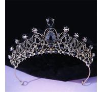 Elegante Tiara Di Cristalli Da Sposa Da Donna, Corona Di Strass Da Principessa, Gioielli Per Capelli Per Bambine