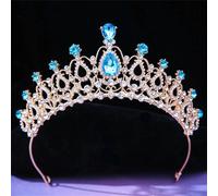Elegante Tiara Di Cristalli Da Sposa Da Donna, Corona Di Strass Da Principessa, Gioielli Per Capelli Per Bambine