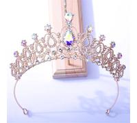Elegante Tiara Di Cristalli Da Sposa Da Donna, Corona Di Strass Da Principessa, Gioielli Per Capelli Per Bambine