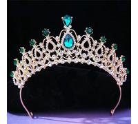 Elegante Tiara Di Cristalli Da Sposa Da Donna, Corona Di Strass Da Principessa, Gioielli Per Capelli Per Bambine