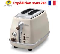 Elegante tostapane 900 W a 2 fessure e scaldapane