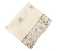 Elegante tovaglia in pizzo per eventi speciali e raduni, decorazione in tessuto satinato (4# (quadrato 57 x 117 cm)