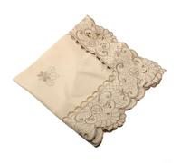 Elegante tovaglia in pizzo per matrimoni e feste, tessuto di raso perfetto per la decorazione della casa (4# (3# (quadrato 60 x 60 cm)