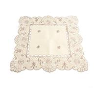 Elegante tovaglia in pizzo per matrimoni e feste, tessuto di raso perfetto per la decorazione della casa (4# (1# (quadrato 40 x 40 cm)