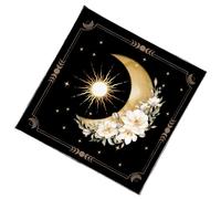 Elegante tovaglia in velluto portatile per divinazione con opere d'arte mistiche per meditazioni spirituali e decorazione della casa