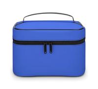 Elegante trousse classica blu royal a tinta unita.
