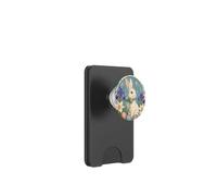 Elegante uovo floreale in stile Art Nouveau coniglietto pasquale PopSockets PopWallet per MagSafe