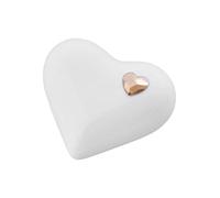 Elegante urna di cremazione in ceramica a forma di cuore per le cenerineri