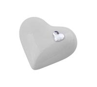 Elegante urna di cremazione in ceramica a forma di cuore per le cenerineri