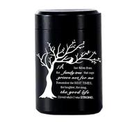 Elegante urna in acciaio inox per ceneri di animali domestici, motivo farfalla albero, contenitore per urna commemorativa