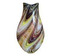 Elegante vaso Afrody di 36 cm di altezza e 2 kg di peso, realizzato interamente a mano a Murano, il prodotto è accompagnato da un certificato di autenticità e origine