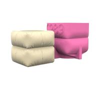 Elegante vaso quadrato robusto in silicone per vasi da fiori strumento indispensabile per uso domestico in resina per gli appassionati di arte in silicone