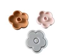 Elegante vassoio floreale in silicone resistente al calore supporto decorativo organizzatori di stoccaggio per matrimonio casa display da tavolo supporto a forma di fiore