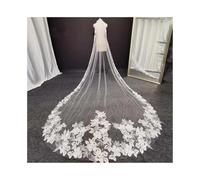 Elegante velo da sposa a pettine, velo da sposa regolabile, velo da cattedrale in pizzo drappeggiato, abiti da sposa, accessori da sposa eterni, lussuosi elementi essenziali for la cerimonia.(WHITE_30