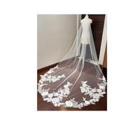 Elegante Velo da Sposa a Pettine, Velo da Sposa Regolabile, Velo da cattedrale in Pizzo Drappeggiato, Abiti da Sposa, Accessori da Sposa eterni, lussuosi Elementi Essenziali for la Cerimonia.