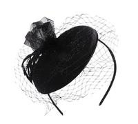 Elegante velo in rete a forma di cappello a cilindro fasce per capelli da sposa colorato fascia velo a rete cappello superiore fascia per matrimonio