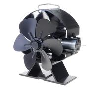 Elegante ventilatore alimentato a caldo per stufa a legna temperatura in tempo reale nessuna elettricità richiesta legno sicuro