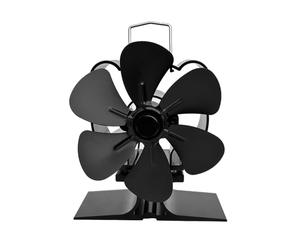 Elegante ventola alimentata a calore per stufa a temperatura in tempo reale, nessuna elettricità richiesta legno