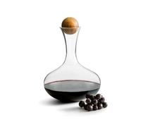 Elegante Vetro Vino Rosso Caraffa da Vino Con Eichenholzstopfen - 2 Litro