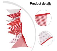 Elegante Vintage Floreale Cotone Bandierine 10m Lunghezza Con 36 Triangolo