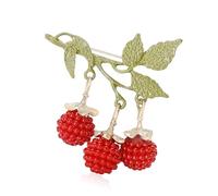 Elegante Vintage Smaltato More Spilla Frutta Design Gioielli di Modo Accessori Abbigliamento Accessori Per Le Donne Degli Uomini Colorato Frutta Pin, Misura unica, come descritto