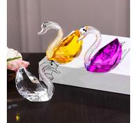 Elegante Viola per Cristallo Cigno Accento Pezzi per Casa Styling Creativo