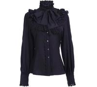 Elegante Vittoriano Camicetta Donna Gotico Lolita Camicia Classico Vintage Top
