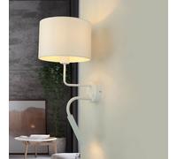 Elegante Wandleuchte Tessuto Bianco Moderno Albergo Camera Letto Piano Lampada