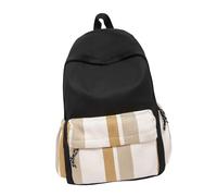 Elegante Zaino Da Scuola In Nylon Dal Design Resistente All'acqua Con Scomparti Multipli Borsa Da Scuola Ergonomica Imbottita Ergonomica Coreana Giapponese Alla Strada