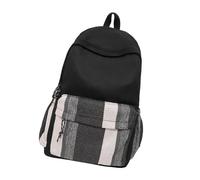 Elegante Zaino Da Scuola In Nylon Dal Design Resistente All'acqua Con Scomparti Multipli Borsa Da Scuola Ergonomica Imbottita Ergonomica Coreana Giapponese Alla Strada