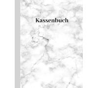 Elegantes Kassenbuch im Marmor-Design für Kleinunternehmer, Vereine & Haushalte | 120 Seiten im US-Letter-Format | 24 Spalten pro Seite | Einnahmen & ... Blick | Ohne USt. | Schwarz-Weiß-Innenlayout