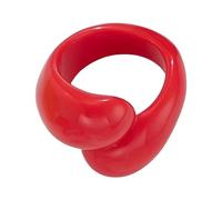 Eleganti anelli colorati a doppia goccia, gioielli geometrici irregolari per feste, appuntamenti e uso quotidiano, Misura unica, come descritto, come descritto