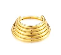 Eleganti anelli da naso a più strati con campanelle a tre e cinque strati, decorazione per gli appassionati di piercing indossano anelli per il naso, 10mm, come descritto, come descritto