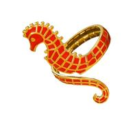 Eleganti anelli in lega con cavalluccio marino con dettaglio a goccia di olio, ideali per i consumatori cercano gioielli personalizzati unici cavallucci marini, Misura unica, come descritto, come