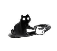 Eleganti anelli regolabili a forma di zampa di gatto, impilabili, in rame, gioielli di fidanzamento per uso quotidiano, appuntamenti, feste, incontri, gattino, uso quotidiano, Misura unica, come