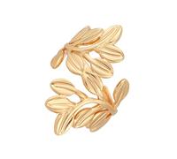 Eleganti anelli regolabili in acciaio inossidabile dorato gioielli robusti brillanti per pelli sensibili uso quotidiano aperto in acciaio inox