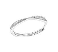 Eleganti anelli regolabili in lega robusta con linea incrociata per donne abbigliamento casual per fidanzamento matrimonio e anniversario di matrimonio, Misura unica, come descritto, come descritto