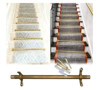 Eleganti aste for tappeti in ottone for guide su scale - con staffa di fissaggio for sicurezza e stile(1pc,L75cm(29.52in))