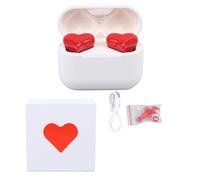 Eleganti auricolari a forma di cuore, qualità del suono HiFi, connessione Bluetooth, lunga durata della batteria, leggeri e portatili, con cattura