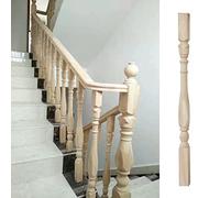 Eleganti balaustre in legno massello di pioppo for scale e ringhiere for terrazze - Classici fusi intagliati (confezione da 1/5/10/20)(95cm/37.4in 20 Pack)