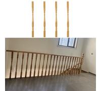 Eleganti balaustre in legno massello for scale - fusi da 37,4 pollici e 33,5 pollici for uso interno/esterno(95cm/37.4in 4 Pack)